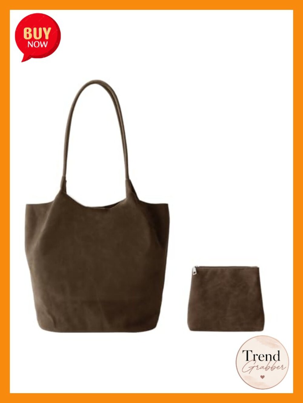 Large Suede Tote Bag Vegan Leather Hobo Top Handle Shoulder Purse Slouchy